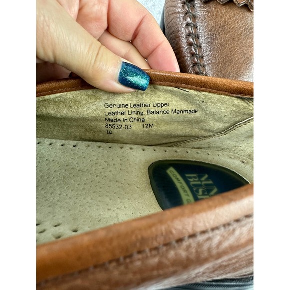 Nunn Bush Leather Tassle Loafers Brown Men's Size 12M - Picture 8 of 8